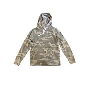 Hollister Vintage Camo Fleece Hoodie - Women's XS Kangaroo Pocket‎ Y2K